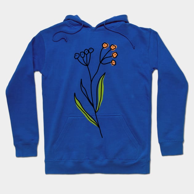 Simple cute leaf & flower 2 Hoodie by salimax